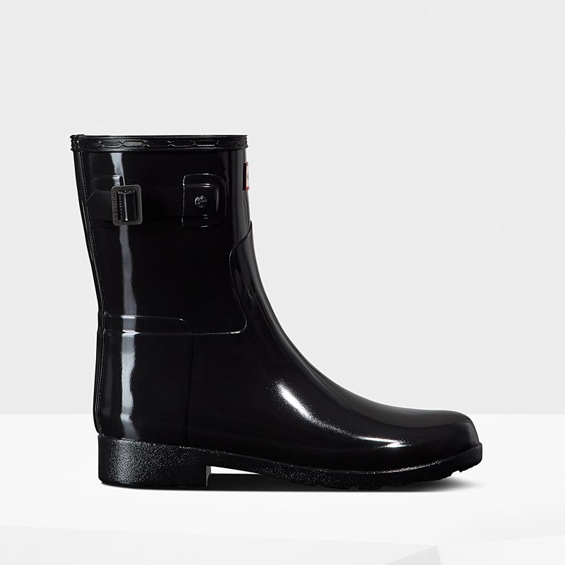Hunter Refined Slim Fit Gloss Short Wellies (G674N) Ireland